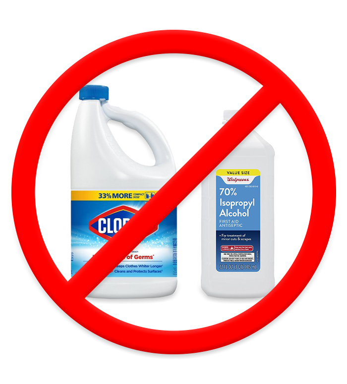 bleachRubbingAlcohol Bleach and Rubbing Alcohol